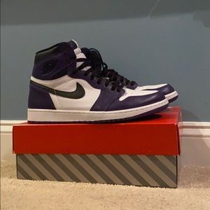 Air Jordan 1 Court purple white